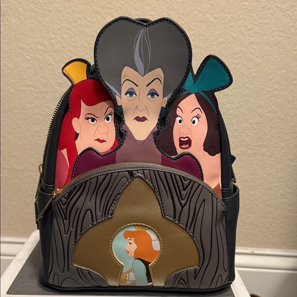Disney Villains Cinderella Backpack - Black and Gray